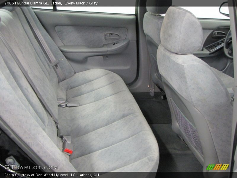 Ebony Black / Gray 2006 Hyundai Elantra GLS Sedan
