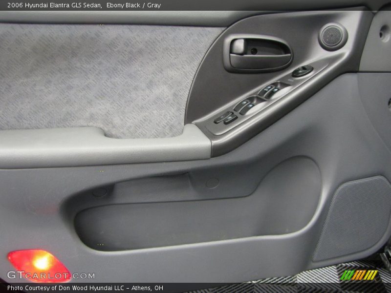 Ebony Black / Gray 2006 Hyundai Elantra GLS Sedan
