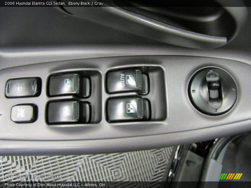 Ebony Black / Gray 2006 Hyundai Elantra GLS Sedan