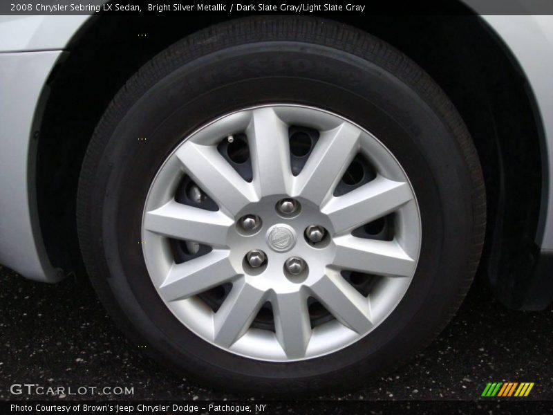 Bright Silver Metallic / Dark Slate Gray/Light Slate Gray 2008 Chrysler Sebring LX Sedan
