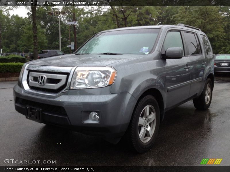 Nimbus Gray Metallic / Gray 2009 Honda Pilot EX 4WD