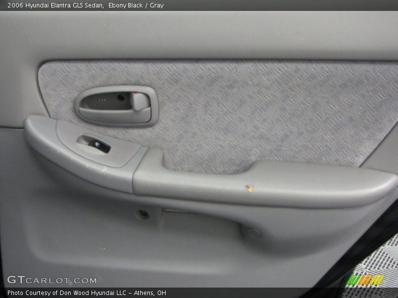 Ebony Black / Gray 2006 Hyundai Elantra GLS Sedan