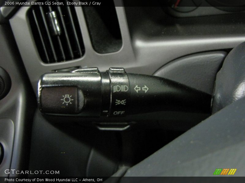 Ebony Black / Gray 2006 Hyundai Elantra GLS Sedan