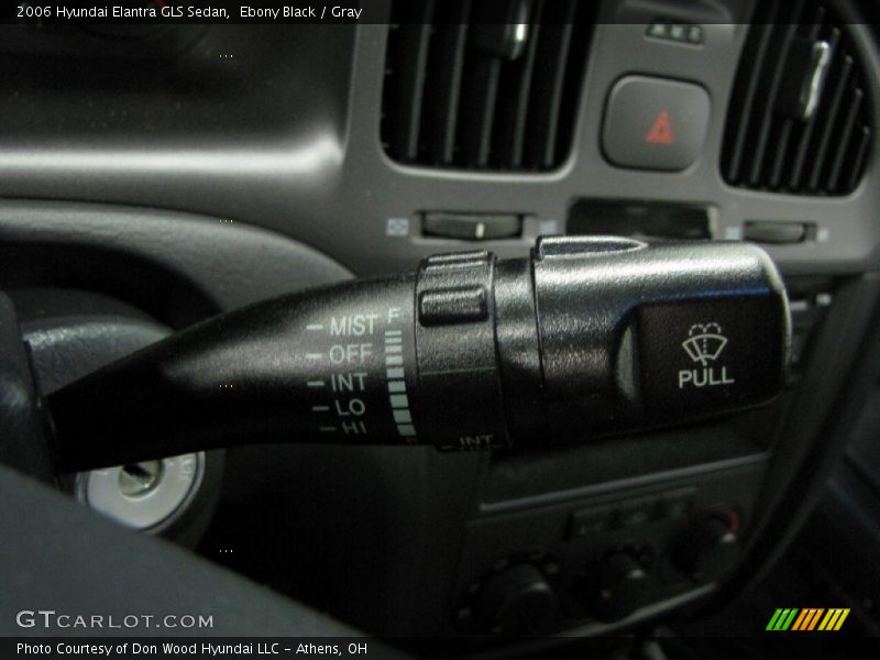 Ebony Black / Gray 2006 Hyundai Elantra GLS Sedan