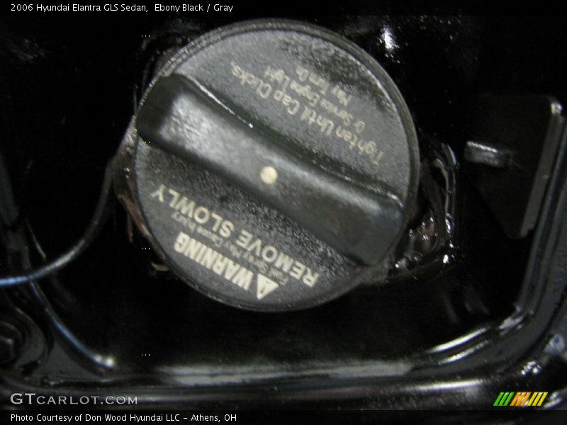 Ebony Black / Gray 2006 Hyundai Elantra GLS Sedan