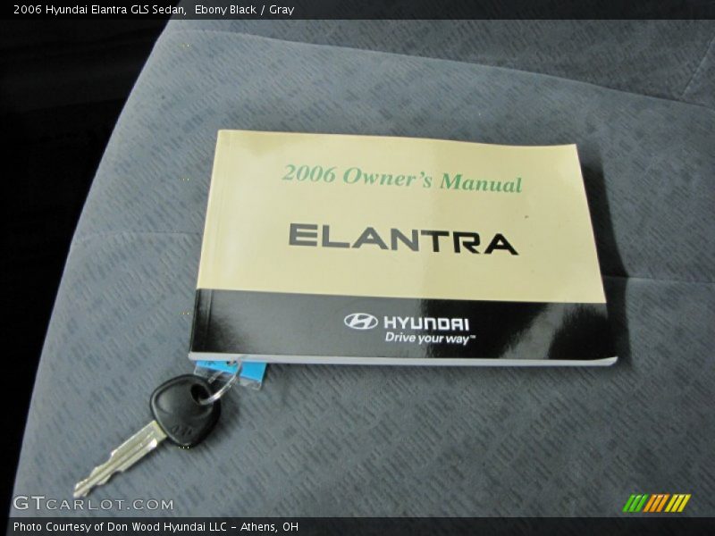 Ebony Black / Gray 2006 Hyundai Elantra GLS Sedan