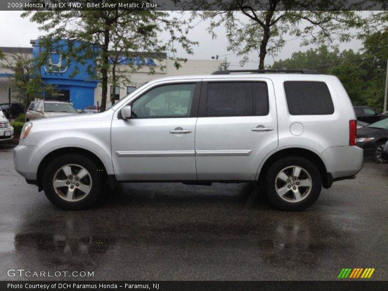 Billet Silver Metallic / Blue 2009 Honda Pilot EX 4WD