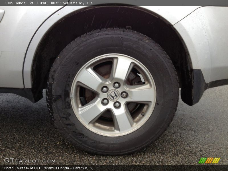 Billet Silver Metallic / Blue 2009 Honda Pilot EX 4WD