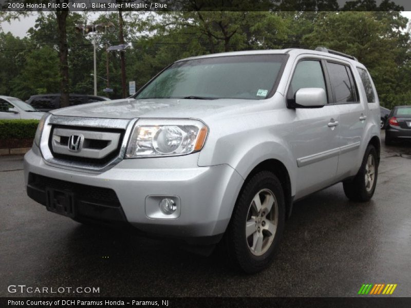 Billet Silver Metallic / Blue 2009 Honda Pilot EX 4WD