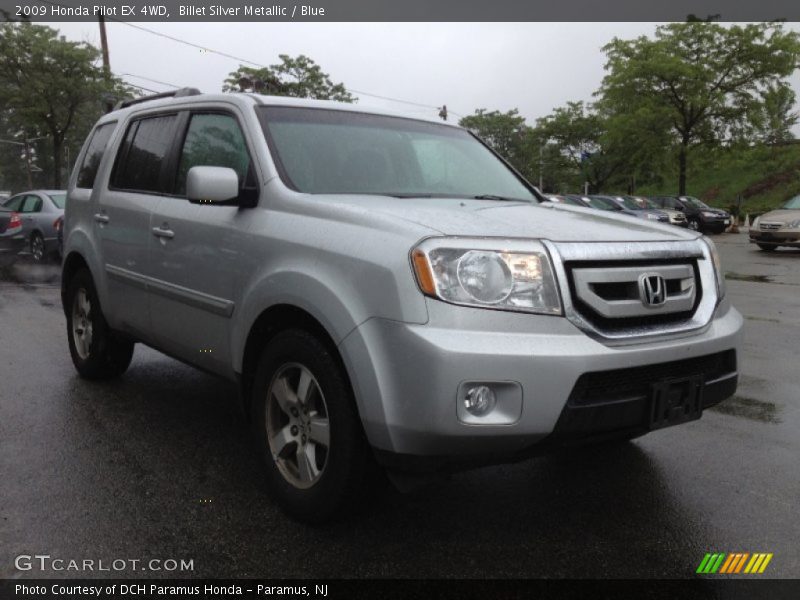 Billet Silver Metallic / Blue 2009 Honda Pilot EX 4WD