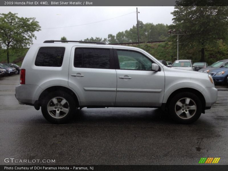 Billet Silver Metallic / Blue 2009 Honda Pilot EX 4WD