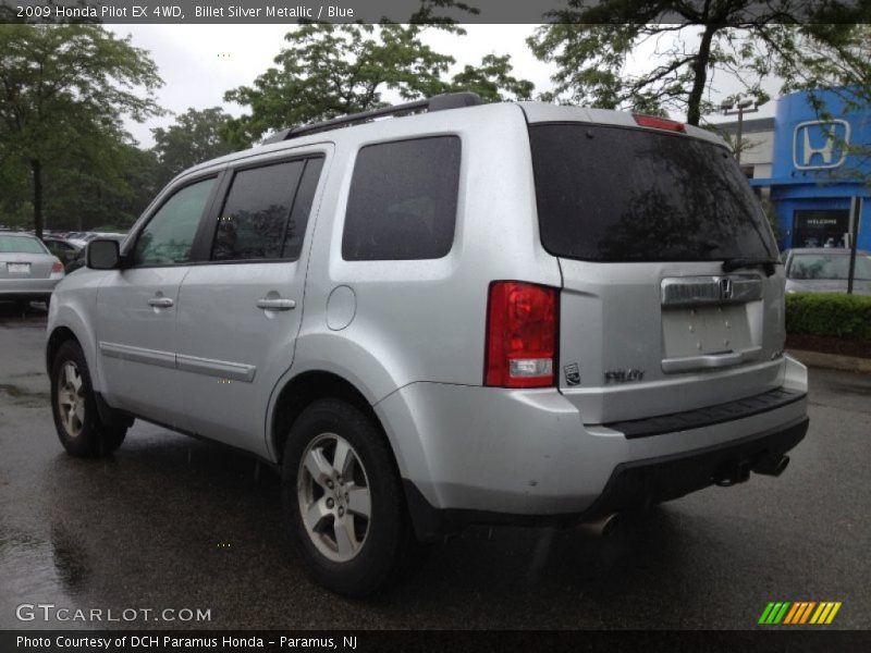 Billet Silver Metallic / Blue 2009 Honda Pilot EX 4WD