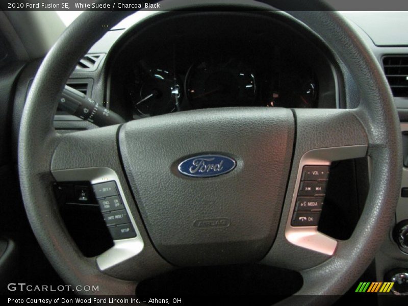 White Suede / Charcoal Black 2010 Ford Fusion SE