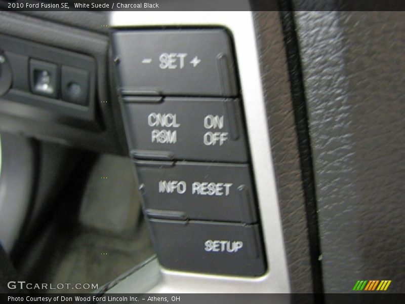 White Suede / Charcoal Black 2010 Ford Fusion SE