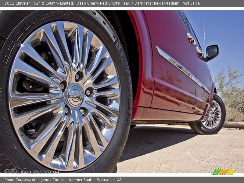 Deep Cherry Red Crystal Pearl / Dark Frost Beige/Medium Frost Beige 2011 Chrysler Town & Country Limited