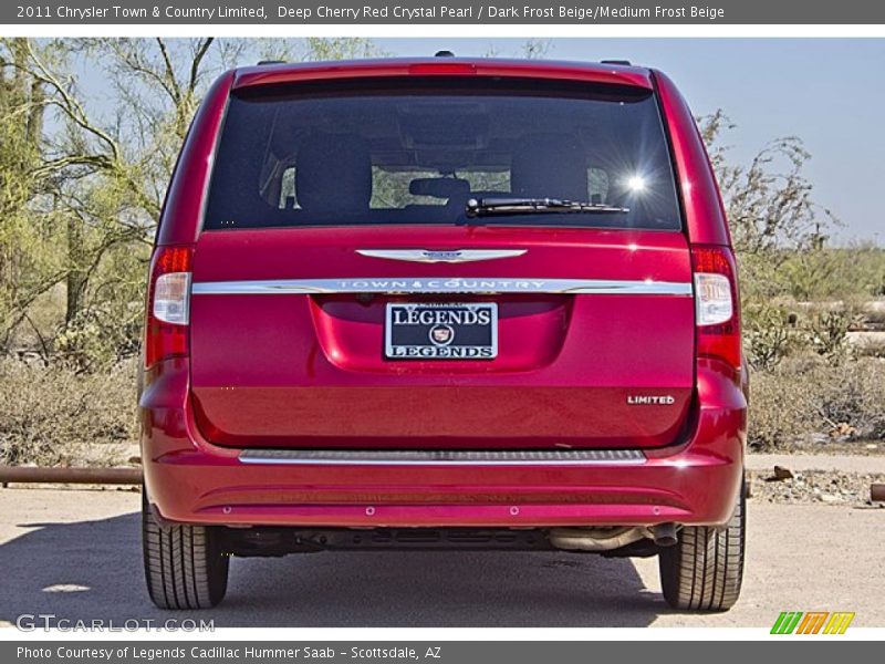 Deep Cherry Red Crystal Pearl / Dark Frost Beige/Medium Frost Beige 2011 Chrysler Town & Country Limited