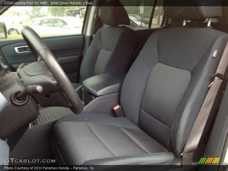 Billet Silver Metallic / Blue 2009 Honda Pilot EX 4WD