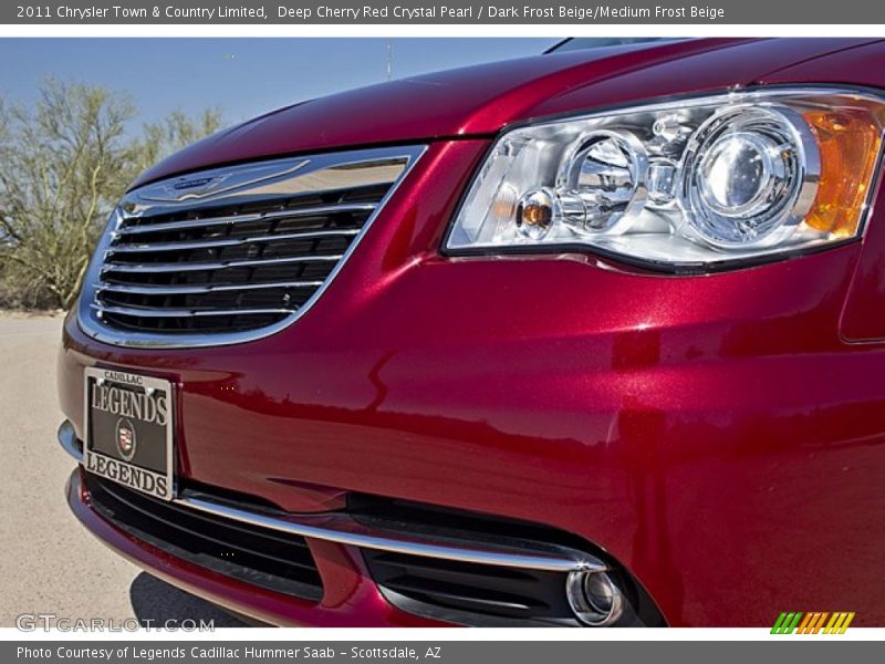 Deep Cherry Red Crystal Pearl / Dark Frost Beige/Medium Frost Beige 2011 Chrysler Town & Country Limited