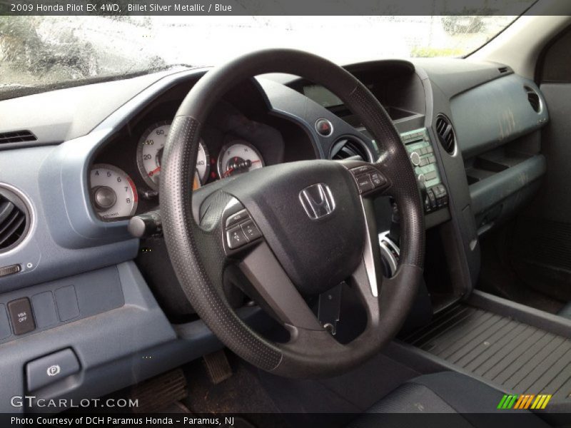 Billet Silver Metallic / Blue 2009 Honda Pilot EX 4WD