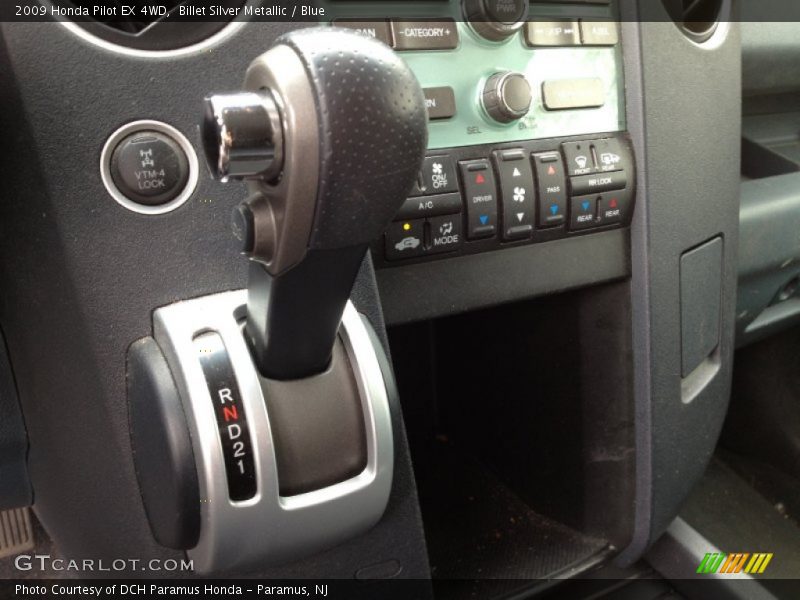 Billet Silver Metallic / Blue 2009 Honda Pilot EX 4WD