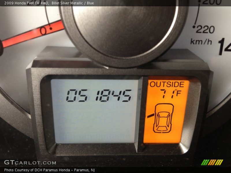 Billet Silver Metallic / Blue 2009 Honda Pilot EX 4WD