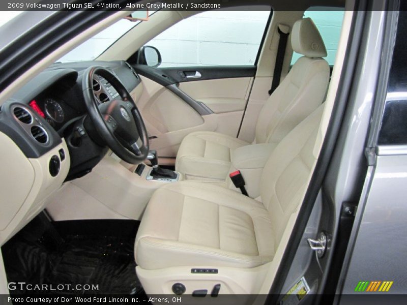 Front Seat of 2009 Tiguan SEL 4Motion
