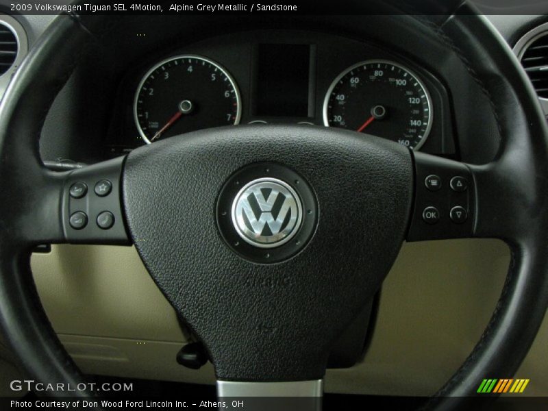 Alpine Grey Metallic / Sandstone 2009 Volkswagen Tiguan SEL 4Motion