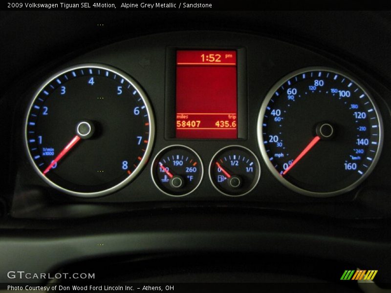  2009 Tiguan SEL 4Motion SEL 4Motion Gauges