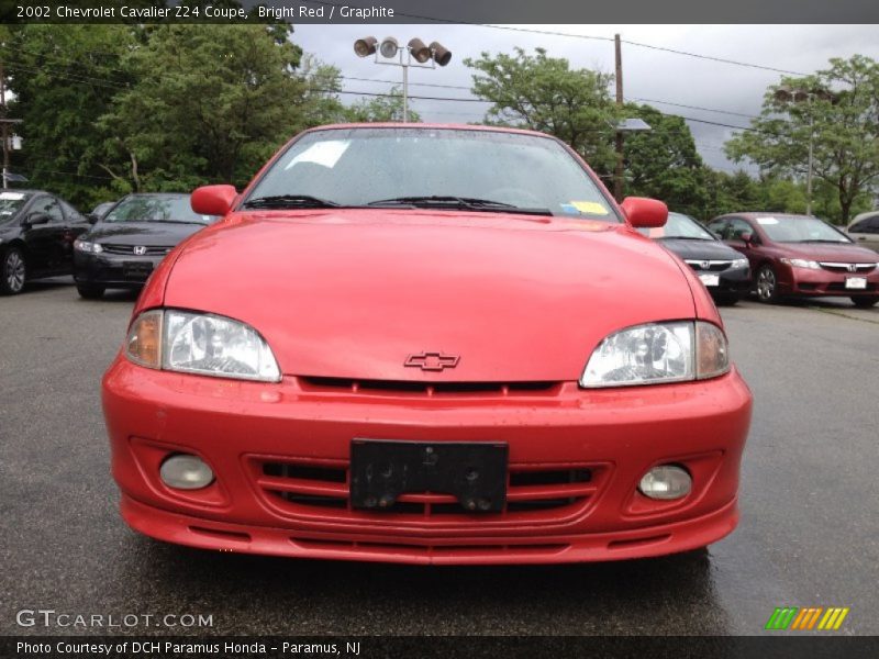 Bright Red / Graphite 2002 Chevrolet Cavalier Z24 Coupe