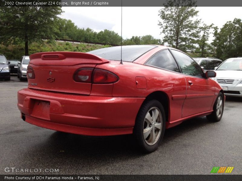 Bright Red / Graphite 2002 Chevrolet Cavalier Z24 Coupe