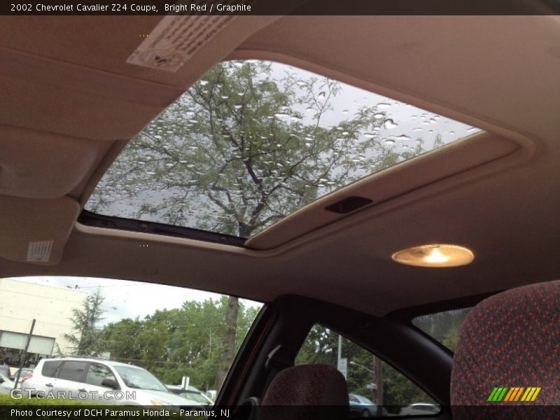 Sunroof of 2002 Cavalier Z24 Coupe