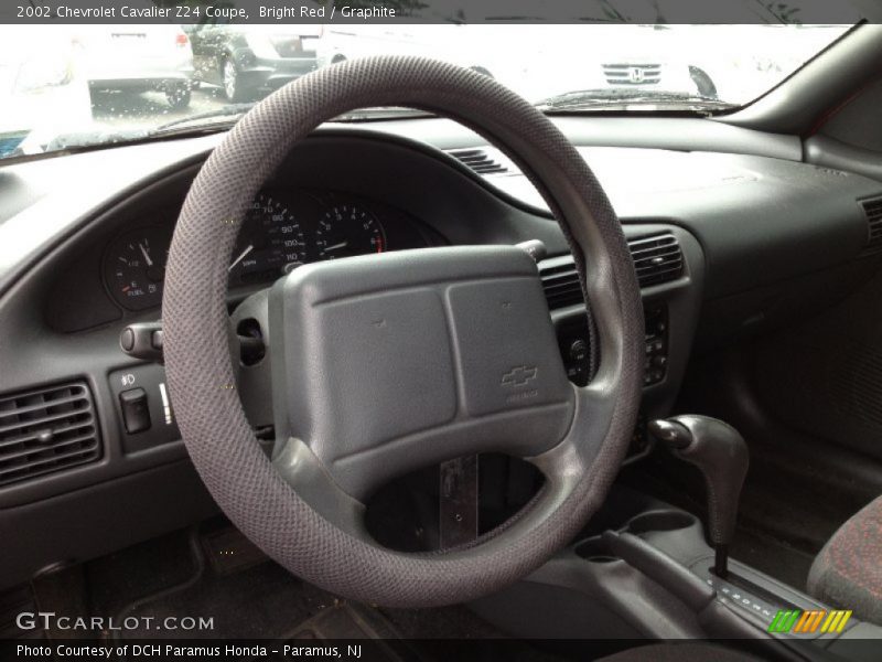 Bright Red / Graphite 2002 Chevrolet Cavalier Z24 Coupe