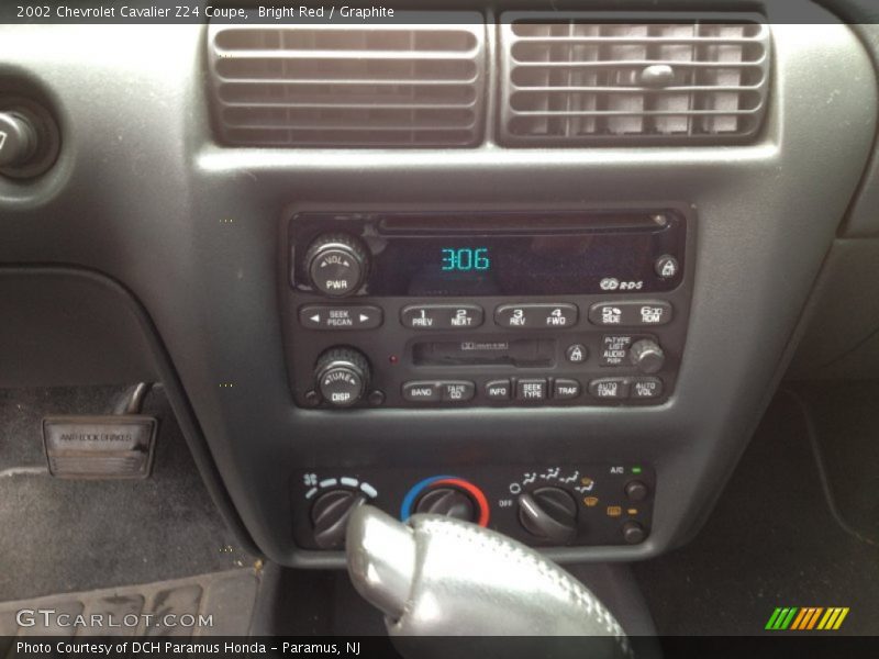 Controls of 2002 Cavalier Z24 Coupe