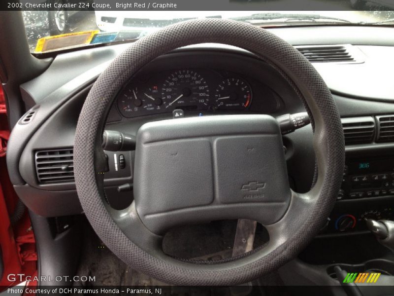 Bright Red / Graphite 2002 Chevrolet Cavalier Z24 Coupe