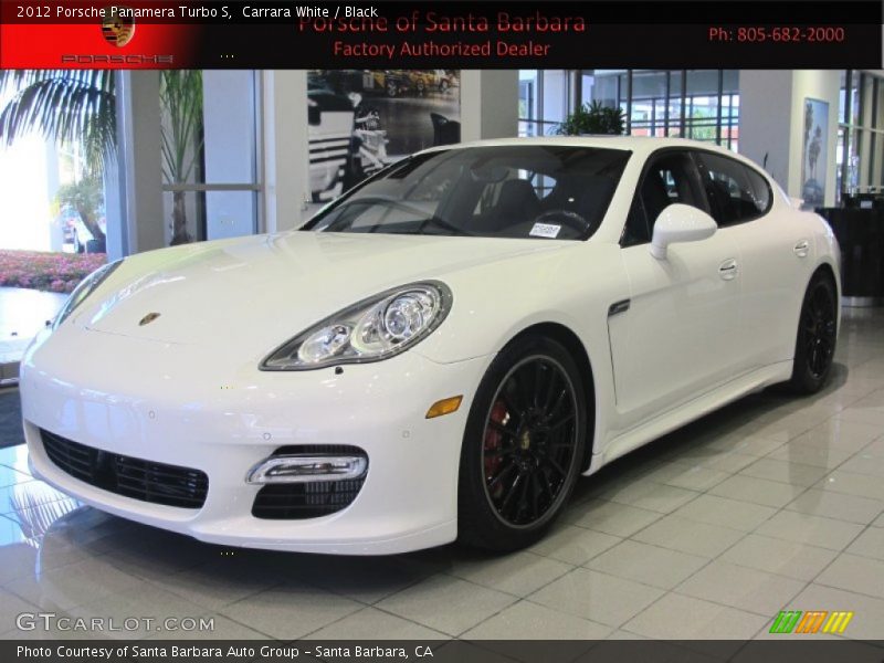 Carrara White / Black 2012 Porsche Panamera Turbo S