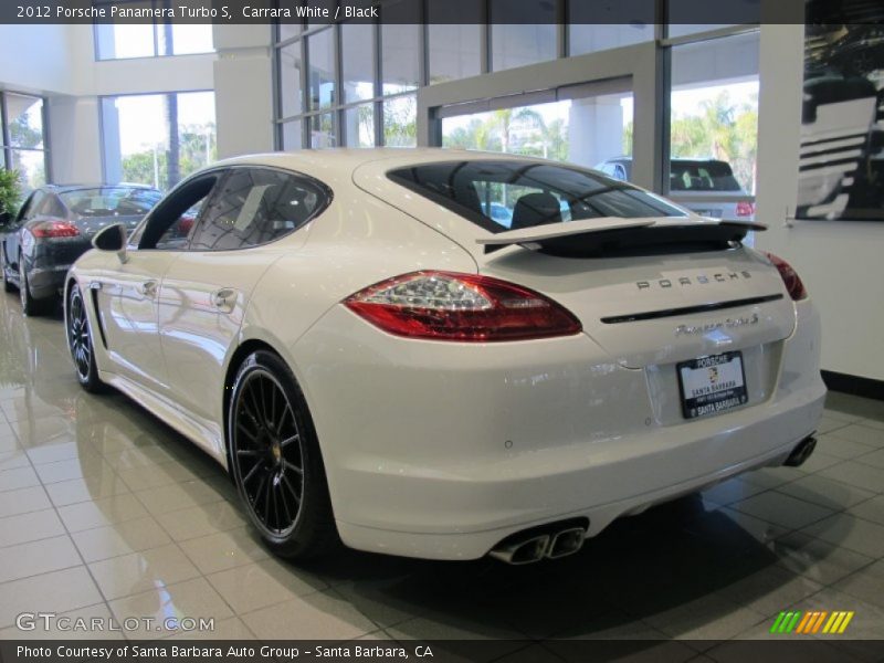 Carrara White / Black 2012 Porsche Panamera Turbo S