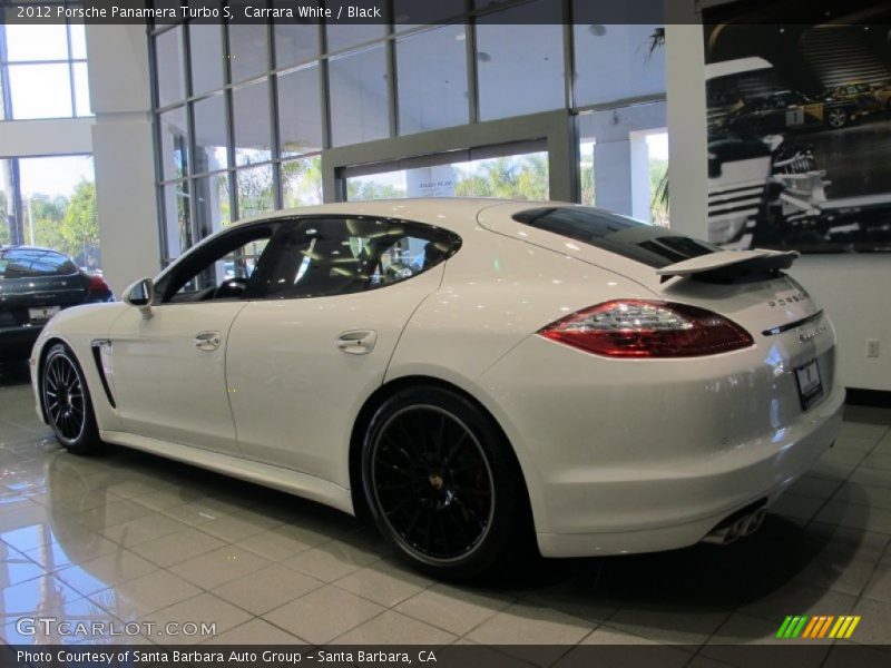 Carrara White / Black 2012 Porsche Panamera Turbo S