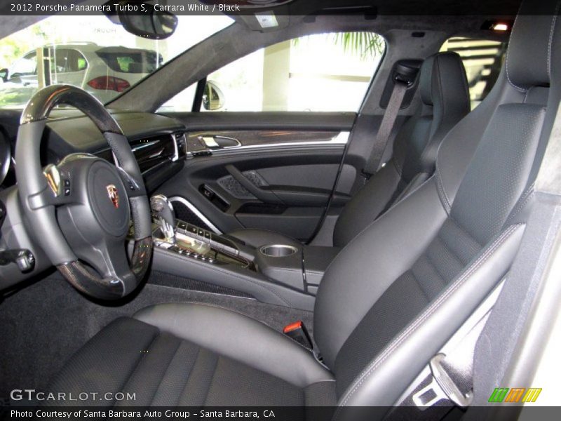 Carrara White / Black 2012 Porsche Panamera Turbo S