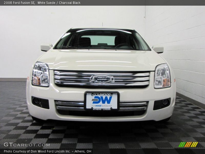 White Suede / Charcoal Black 2008 Ford Fusion SE