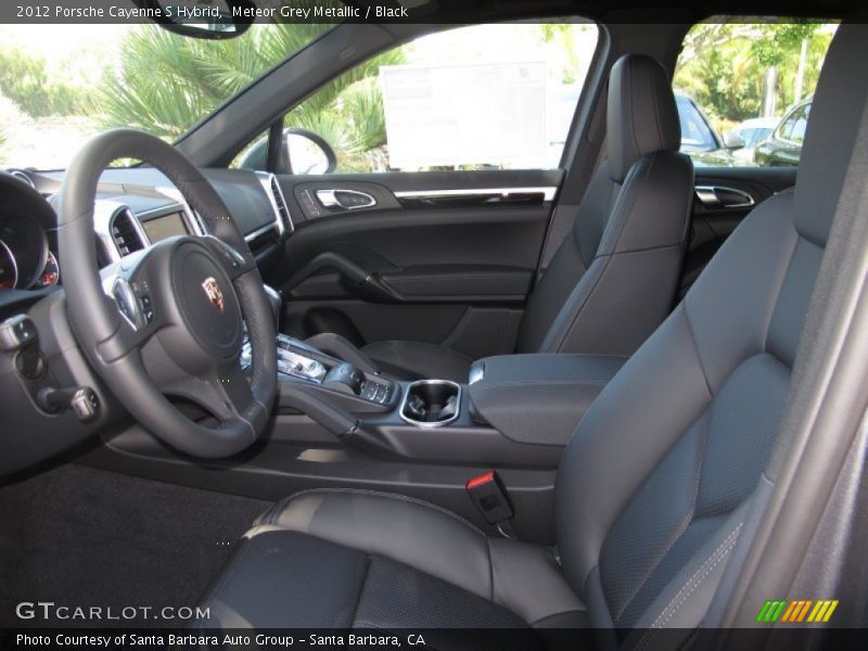 Meteor Grey Metallic / Black 2012 Porsche Cayenne S Hybrid