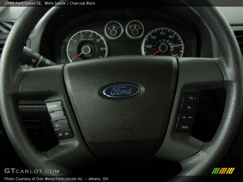 White Suede / Charcoal Black 2008 Ford Fusion SE