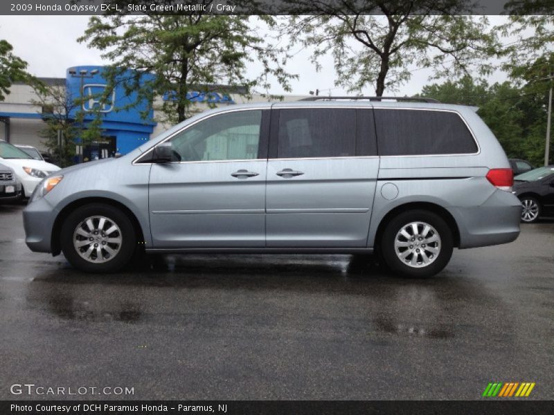 Slate Green Metallic / Gray 2009 Honda Odyssey EX-L