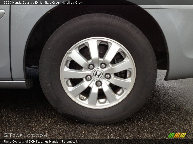 Slate Green Metallic / Gray 2009 Honda Odyssey EX-L