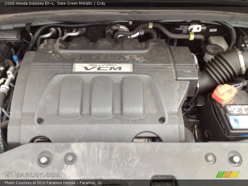 Slate Green Metallic / Gray 2009 Honda Odyssey EX-L