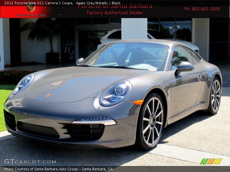 Agate Grey Metallic / Black 2012 Porsche New 911 Carrera S Coupe