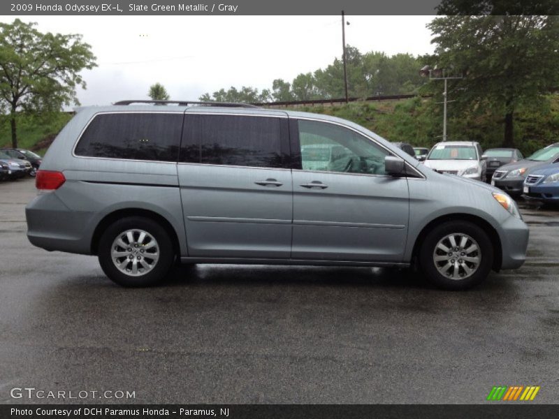 Slate Green Metallic / Gray 2009 Honda Odyssey EX-L