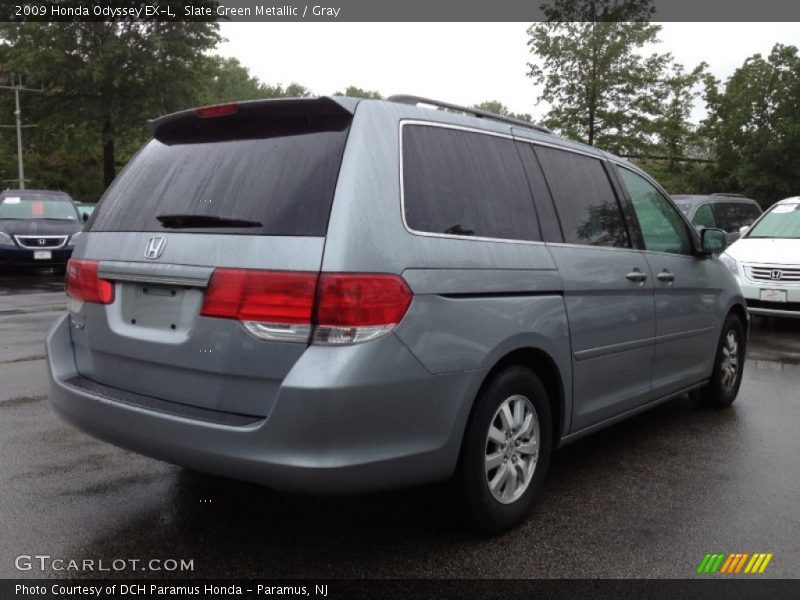 Slate Green Metallic / Gray 2009 Honda Odyssey EX-L