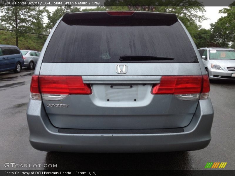 Slate Green Metallic / Gray 2009 Honda Odyssey EX-L