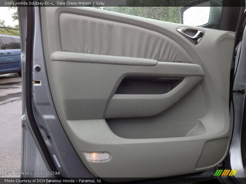 Slate Green Metallic / Gray 2009 Honda Odyssey EX-L