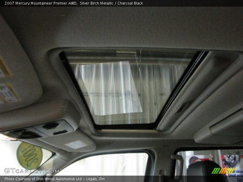 Silver Birch Metallic / Charcoal Black 2007 Mercury Mountaineer Premier AWD